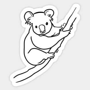 Stick figure koala Sticker